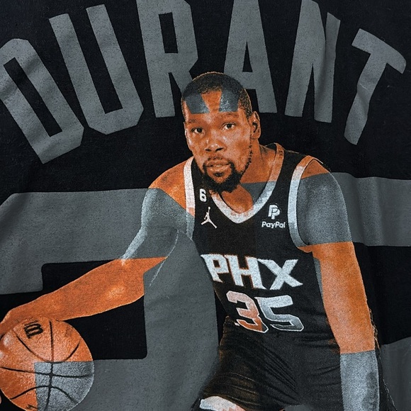 Mens Fanatics Kevin Durant #35 Phoenix Suns Basketball TShirt, Medium, Black - Picture 7 of 7